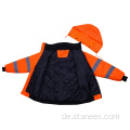 Hohe Sichtbarkeit Orange Fleece Herren Sicherheitsreflektierjacken